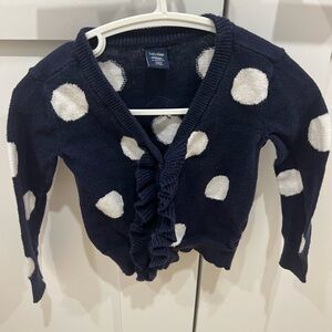 Baby gap Navy Polka Dot Sweater 12-18m